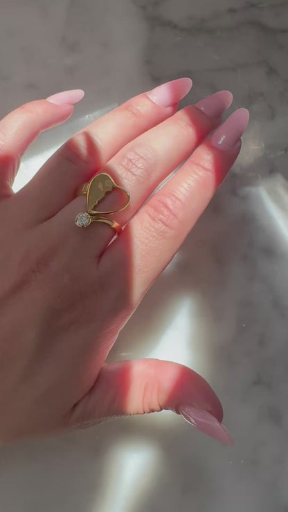 Metamorfosi Ring – Anello artigianale in argento 925 placcato oro 18kt