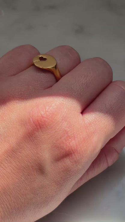 Origin Ring – Anello artigianale in argento 925 placcato oro 18kt
